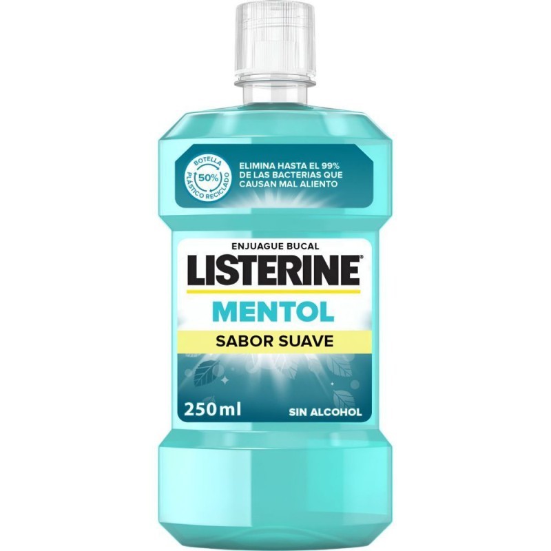 Listerine 250 ml Mentol Suave