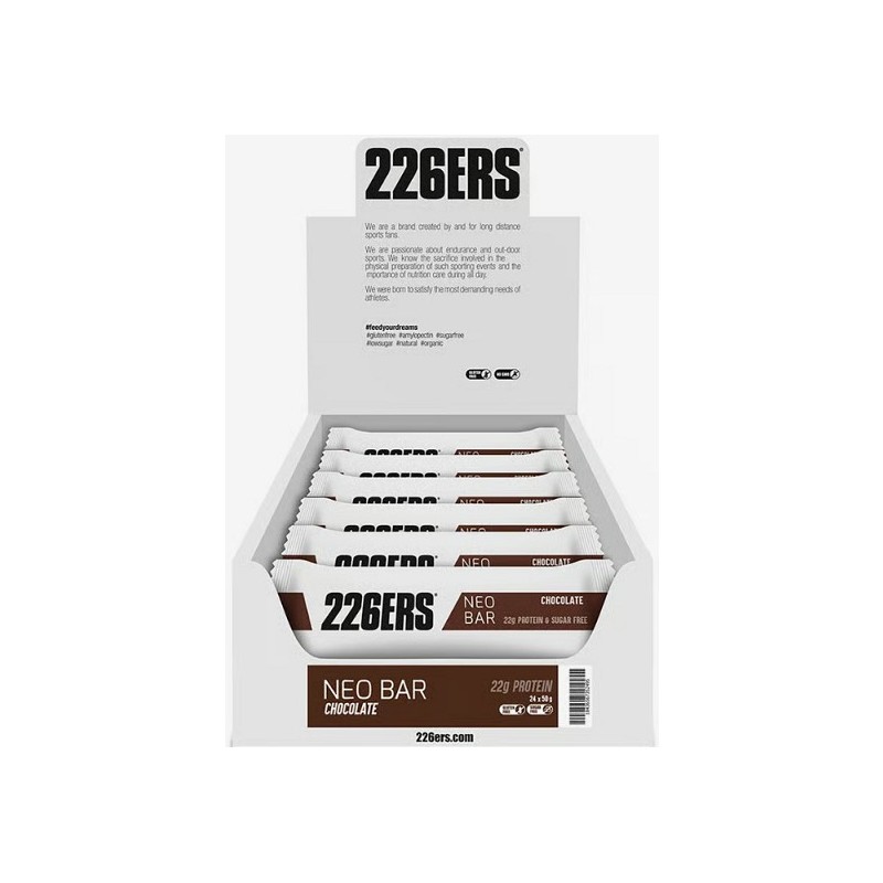 Caja NEO BAR PROTEIN. Barrita proteica. Chocolate