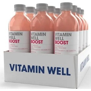 Caja Vitamin Well  BOOST arándano/frambuesa 0,5 L