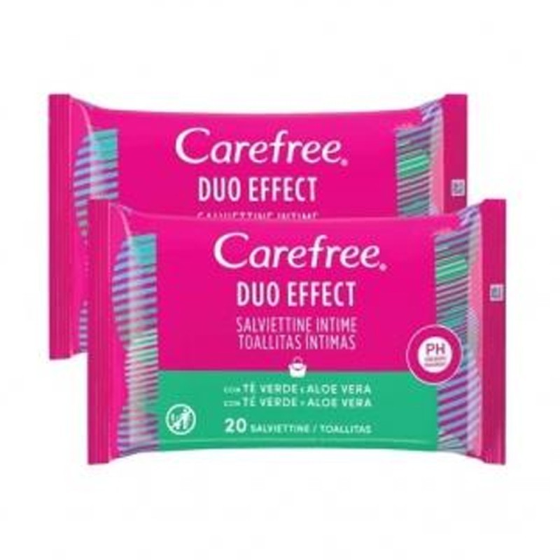 Carefree Duo Effect Toallitas Íntimas 20uds