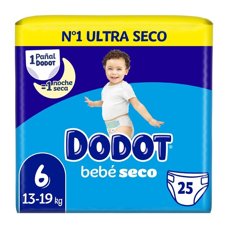 Dodot Bebé Seco Small Pack Talla 6 - 25