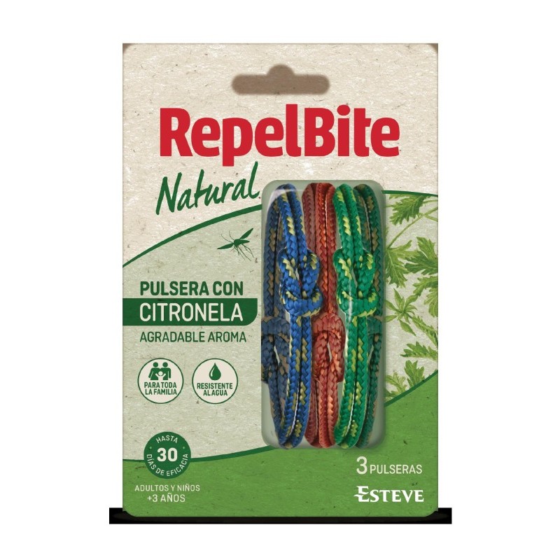 Repelbite Pulsera Insectos 3Uds