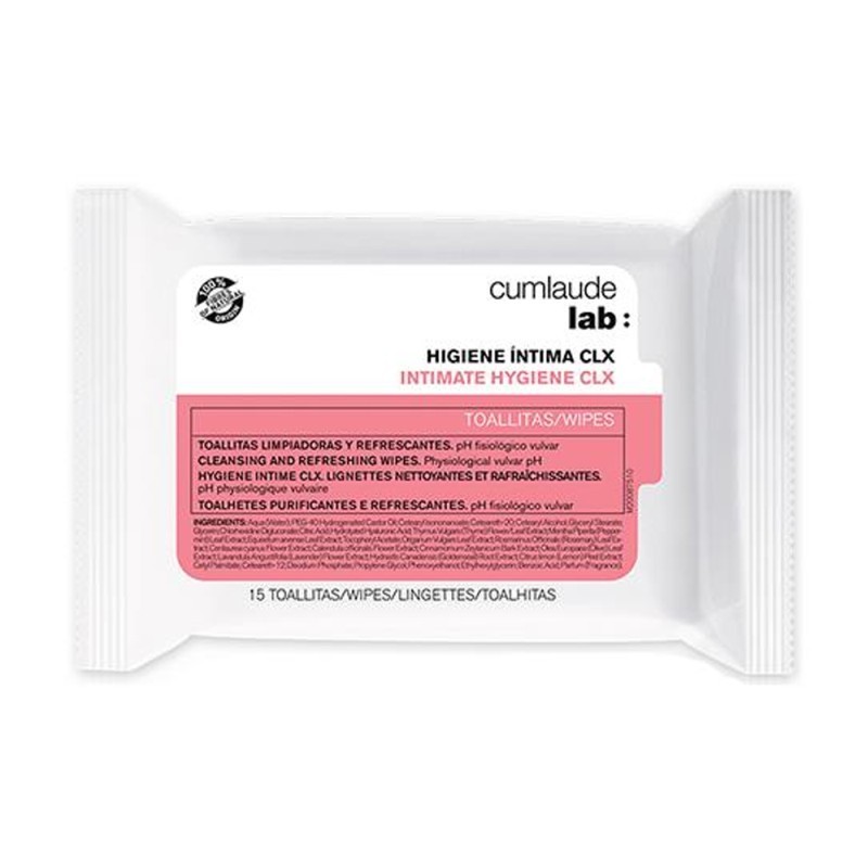 Cumlaude Lab Toallitas Higiene íntima CLX 15uds
