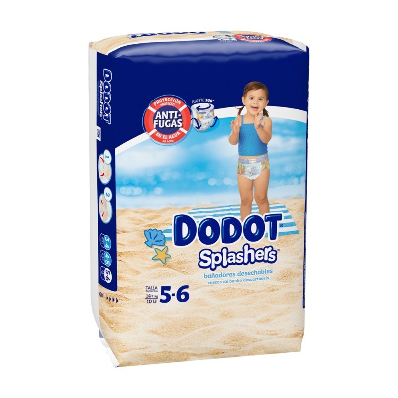 Dodot Splashers Carry Pack Talla 5 10 uds.