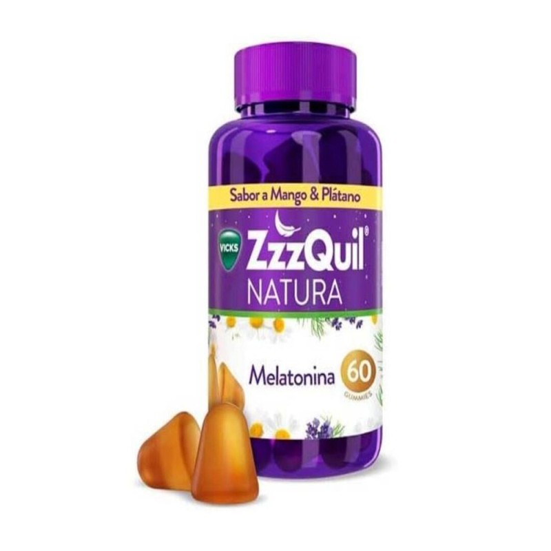 ZzzQuil Mango y Plátano 60 Gummies..