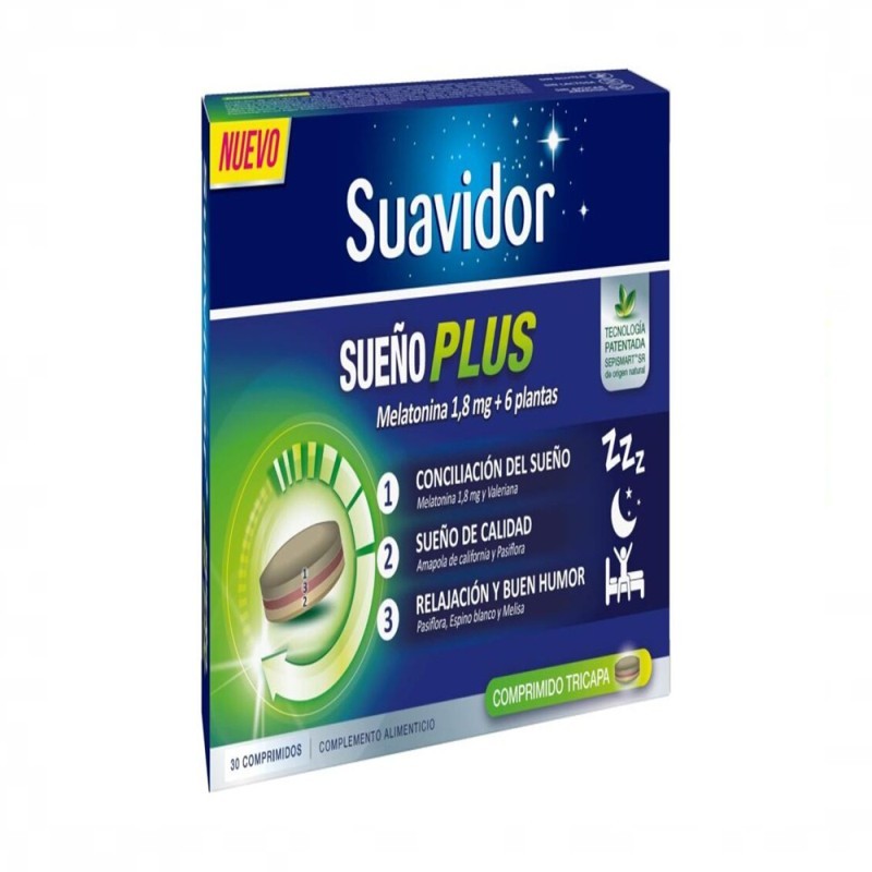 Suavidor - Sueño Plus - 30 Comprimidos Tricapa
