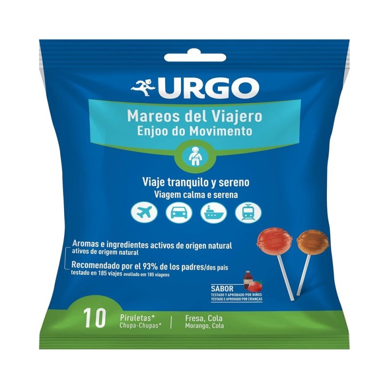 Urgo - Mareos Del Viajero - 10 Piruletas