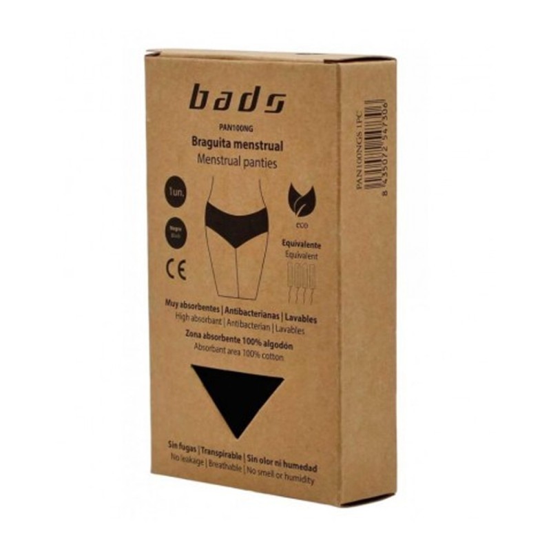 Bads Braguitas Menstruales Negras S
