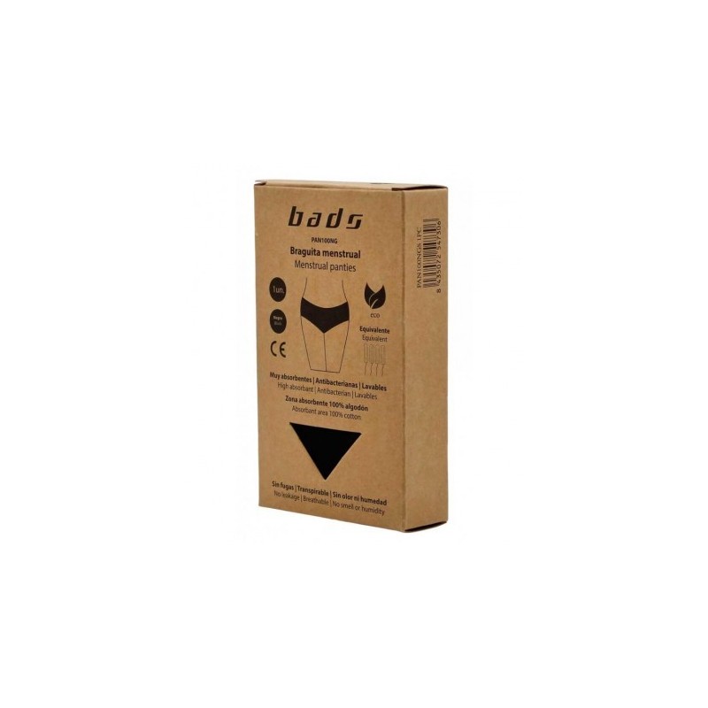 Bads Braguitas Menstruales Negras 2Xl