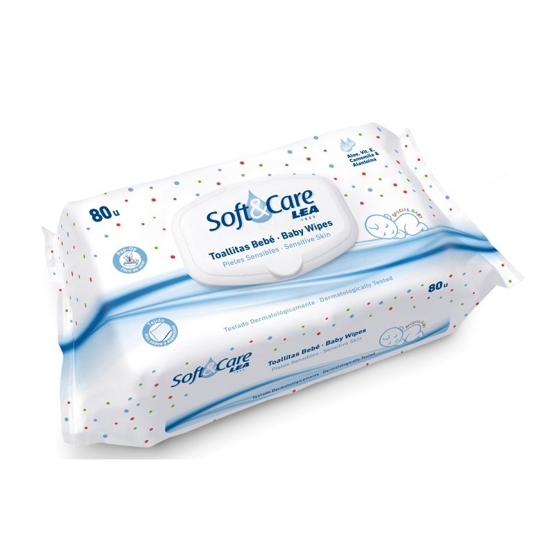 LEA soft & care Toallitas con tapa 80 unidades