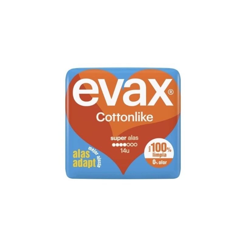 Evax Cottonlike Compresa Alas Normal Plus14uds
