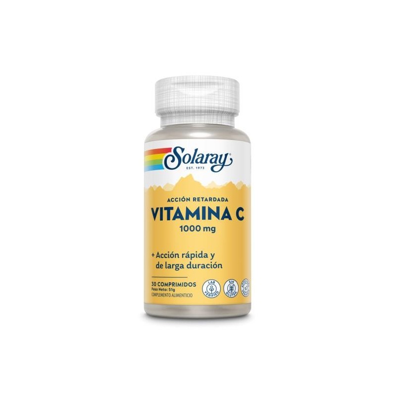 Solaray Small Vit.C 1000 mg - 30 Comprimidos Accio