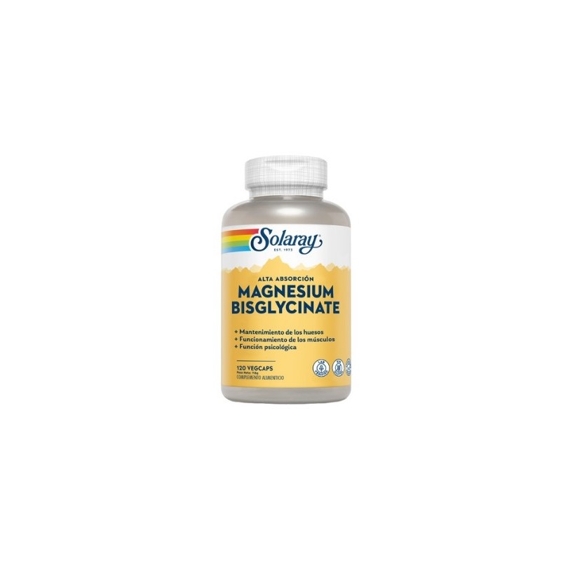 Solaray Bisglycinate Magnesio - 120 Vegcaps
