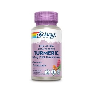 Solaray Turmeric 600 mg- 30 Vegcaps