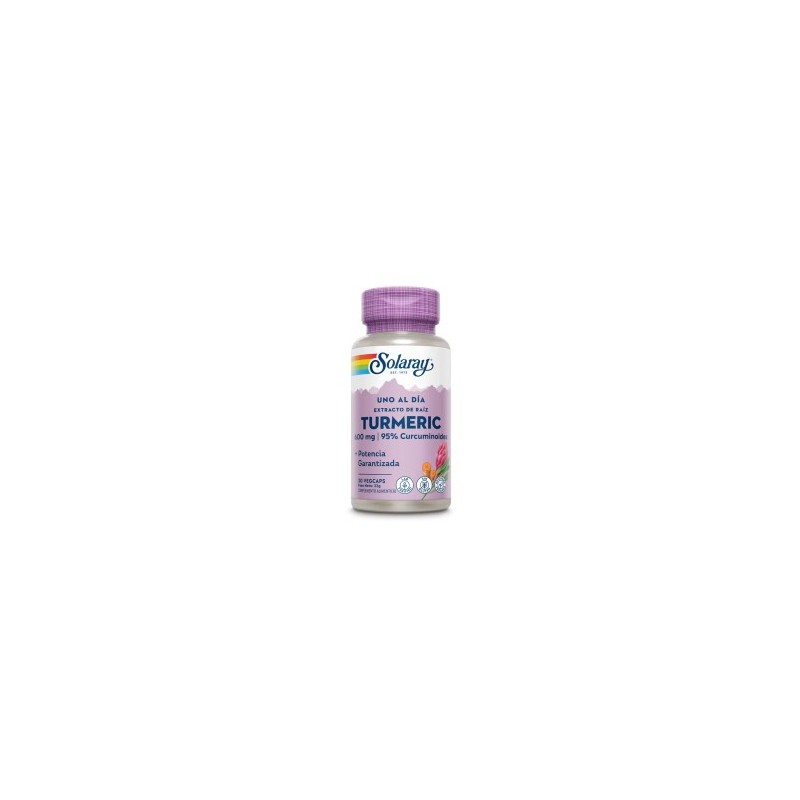 Solaray Turmeric 600 mg- 30 Vegcaps