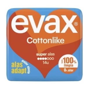 Evax Cottonlike Compresa Alas Normal Plus14uds