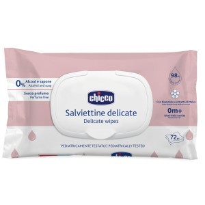 Chicco Toallitas Limpiadoras Delicate Tapa 72 uds