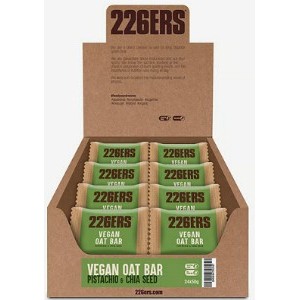 Caja VEGAN OAT BAR. BARRITA ENERGETICA Pistacho y