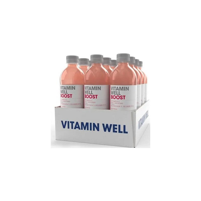 Caja Vitamin Well  BOOST arándano/frambuesa 0,5 L